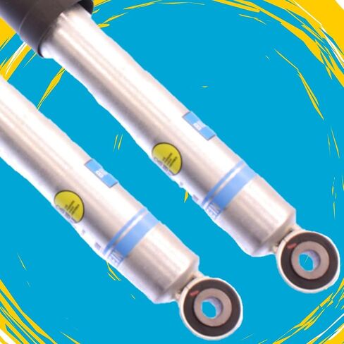 Set of 5100 Series Front Ride Height Adjustable & Rear Monotube Shocks fits 2019 2012 Frontier Equator 4WD RWD with 0-1" Rear Lift | Provides 0-2" Front Lift | Includes TrendsAuto Decal in Saudi Arabia