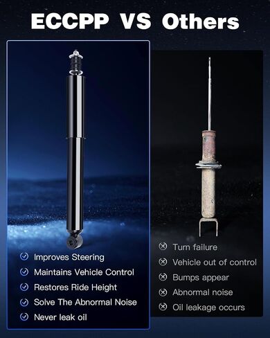 Rear Shocks Absorbers,ECCPP Gas Shocks for Chevy fits 1998-2004 for Chevy Tracker,89 96-97 for Geo Tracker,99-05 for Suzuki Grand Vitara,89-98 S-uzuki Sidekick,99-04 S-uzuki Vitara,96-98 S-uzuki X-90 in Saudi Arabia