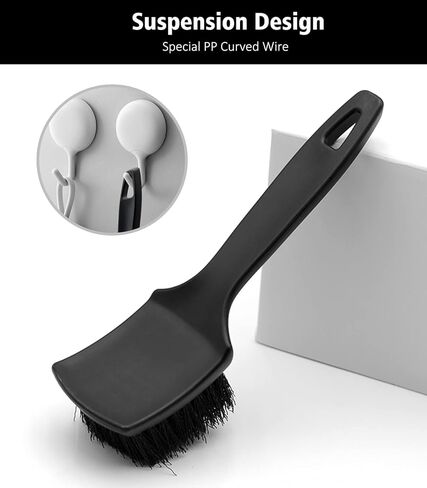 7PCS Car Wheel Cleaning Brush Kit, 2 Sizes Long Handle Bendable Wheel Cleaner Brush, Scratch-Free Detailing Brush, Tire Brush and Chain Brush, Soft Mitt and Towel for Motorcycle and Bicycles in Kuwait