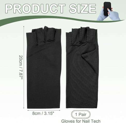Sun Protection Gloves, Half Finger Summer Hand Protection Gloves Breathable Touchscreen Fingerless in Saudi Arabia