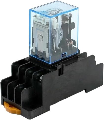 5A MY2NJ MY4NJ Relay Coil General DPDT Micro Mini Electromagnetic Relay Switch with Socket Base LED AC 110V 220V DC 12V 24V(AC220V MY4) in Saudi Arabia