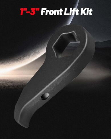EVIL ENERGY 1-3" Torsion Bar Keys with Shock Extenders Brackets Compatible with 2011-2019 Chevy Silverado GMC Sierra 2500HD/3500HD 4WD, 1-3 inch Adjustable Suspension Front Leveling Lift Kit Black in Saudi Arabia