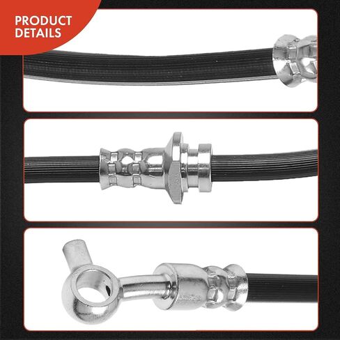 A-Premium Front Passenger Brake Hydraulic Oil Hose Compatible with Select Nissan Models - Murano 2003 2004 2005 2006 2007 -Replace# 46210CA00A in Saudi Arabia