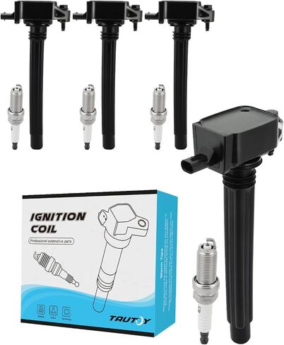 Set Of 4 UF751 Ignition Coil Pack & Iridium Spark Plugs (2.4L Only) 2013-2020 For Jeep Cherokee Compass Renegade,For Chrysler 200,For Dodge Dart,For Fiat 500X,Replace # U5364 68242286AB UF754 in Saudi Arabia