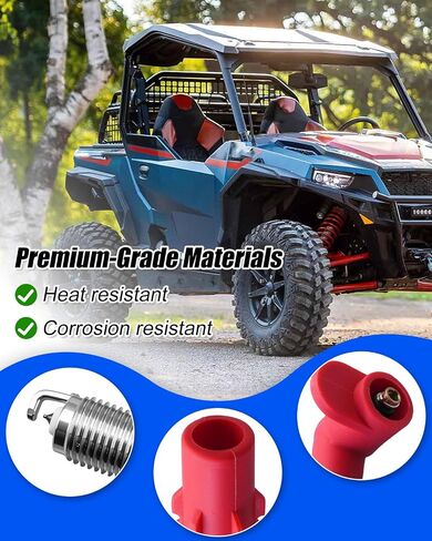 Spark Plug I-gnition Coil Wire Cap Fit for Polaris General XP 4 1000 Ranger Crew XP 900 1000 2013-2023 Replace 4014032 4014033 4017692 4017693 in Saudi Arabia