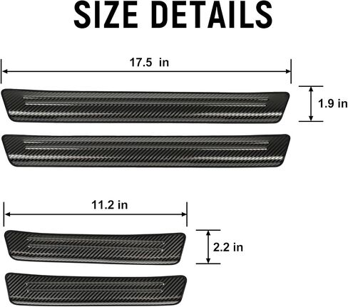YOJOJOCO 4PCS Door Sill Protector for Honda Pilot 2025 2024 2023 Accessories Black Brushed Stainless Steel Front and Rear Door Car Pedal Kick Guards Protection in Saudi Arabia