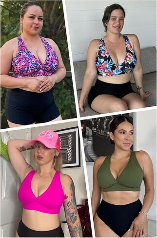 Women Underwire Bikini Top Only - Push Up Swimsuit Top Large Bust Bathing Suit Tops 2025 Supportive Swim Tops in Kuwait