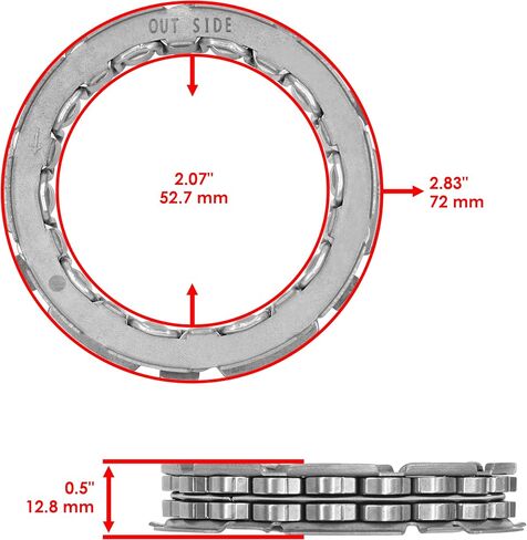 Caltric Starter Clutch One Way Bearing Compatible with Honda Fourtrax 350 Trx350 Trx-350 1986 1987 in Saudi Arabia