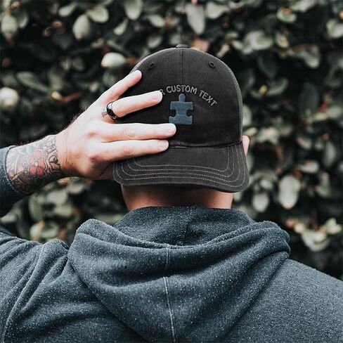 Richardson Soft Mesh Cap Hat Embroidered Autism Puzzle Embroidery Trucker Hats for Men & Women Cotton in Saudi Arabia