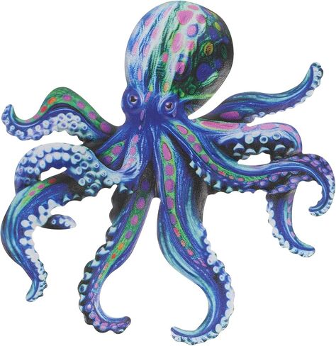 Metal Octopus Wall Art Decor, Iron Simulated Octopus, Large Wall Hanging Sculpture, Ocean Wall Hanging for Dinning Room Office, Blue in Saudi Arabia