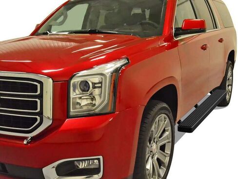 لوحات تشغيل سوداء من الفولاذ المقاوم للصدأ مقاس 5 بوصات APS متوافقة مع Suburban 1500 Yukon XL 1500 2000-2020 (باستثناء Z71 Denali) وAvalanche 02-13 (خطوات جانبية لقضبان Nerf) in Saudi Arabia