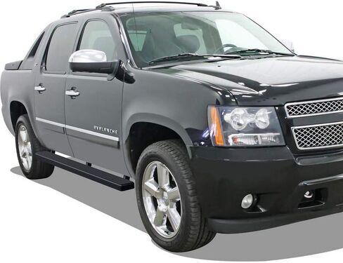 لوحات تشغيل سوداء من الفولاذ المقاوم للصدأ مقاس 5 بوصات APS متوافقة مع Suburban 1500 Yukon XL 1500 2000-2020 (باستثناء Z71 Denali) وAvalanche 02-13 (خطوات جانبية لقضبان Nerf) in Saudi Arabia