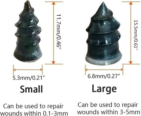 20 Pcs Professional Tire Repair Screw in Rubber Plug Repair Puncture Vacuum Self-Service Tire Wheel Tools in Saudi Arabia