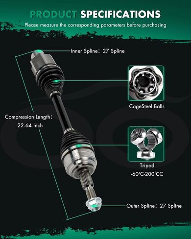 CV Axle Shaft Assembly Front Left or Right For Ford Bronco Sport 1.5L,For Ford Escape 1.5L 2.0L 2.5L 2020-2021 NCV11253, LX6Z3B436B in Saudi Arabia