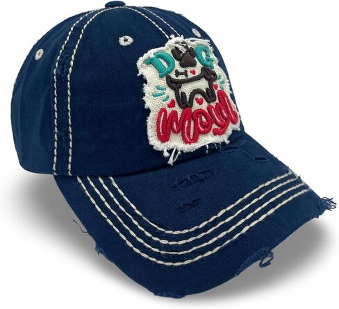 Men Women Baseball Cap Funny Vintage Distressed Embroidered Patch Hat in Saudi Arabia