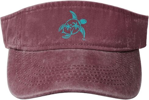 Women's Sea Turtle Sport Sun Visor Hat - Adjustable Empty Top Baseball Cap for Men Women Golf Tennis Running in Kuwait