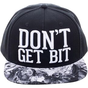 قبعة Bioworld AMC The Walking Dead Don't Get Bit Snapback باللون الأسود in Kuwait
