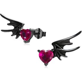 Bat Earring for Women925 Sterling Silver Bat stud Earring Cute Bat Animal Earrings Hypoallergenic Stud Earring Bat Jewelry Halloween Birthday Party Gifts in Kuwait