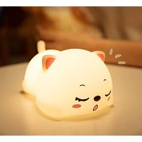 Cute Kids Night Light Night Lamp Night Lights for Kids Bedroom Toddler Baby Portable Silicone Battery Led Nightlight Nursery(Cow) in Kuwait