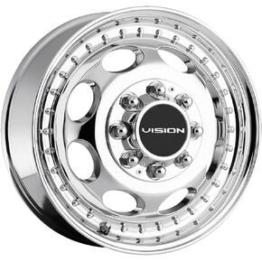 Vision 181 Hauler Dually Front 17x6.5 8x6.5" Chrome Wheel Rim 17" Inch in Saudi Arabia