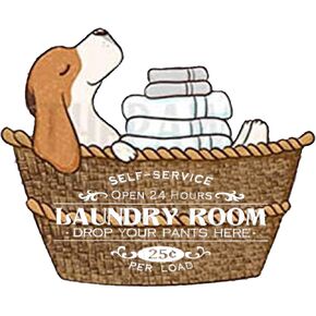 Dog Laundry Basket Personalized Laundry Room Woodcut Sign Vintage Style - Wash Dry Fold Repeat Rustic Wooden Look Laundry Room Decor Hanging Wall Sign 8x12 Inch, Brown in Saudi Arabia