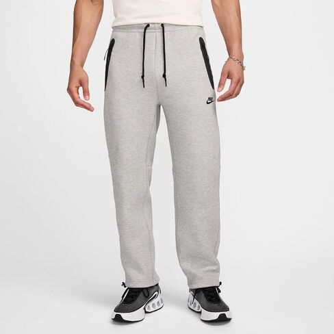 TECH Fleece بنطال بحاشية مفتوحة "رمادي هيذر" in Saudi Arabia
