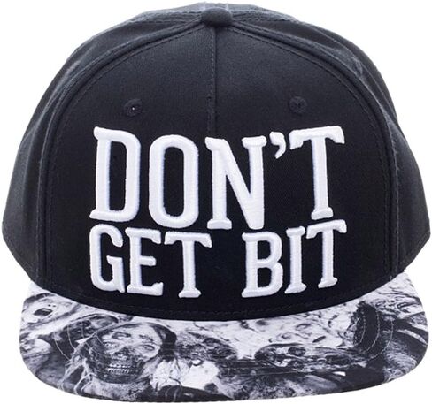 قبعة Bioworld AMC The Walking Dead Don't Get Bit Snapback باللون الأسود in Saudi Arabia