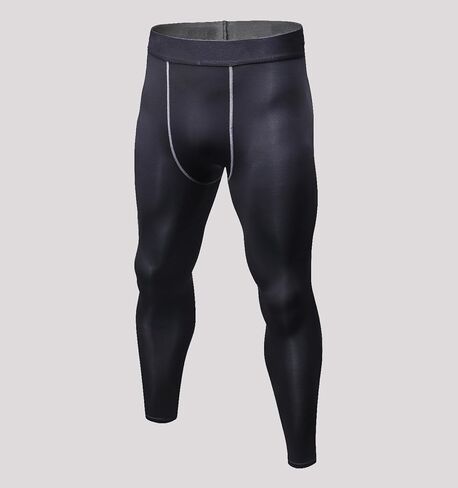 Men's Fleece Lined Leggings - Thermal Warm Workout Pants Active Tights in Saudi Arabia