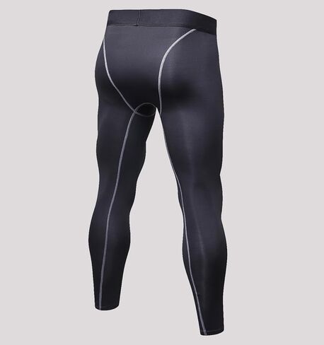 Men's Fleece Lined Leggings - Thermal Warm Workout Pants Active Tights in Saudi Arabia