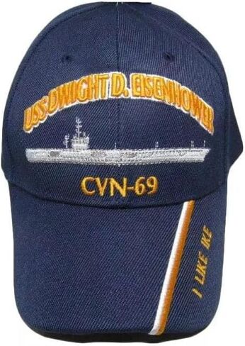 Trade Winds US Navy USS Dwight Eisenhower CVN-69 Battleship Embroidered Cap CAP550S Hat (Officially Licensed by The US Navy) in Saudi Arabia