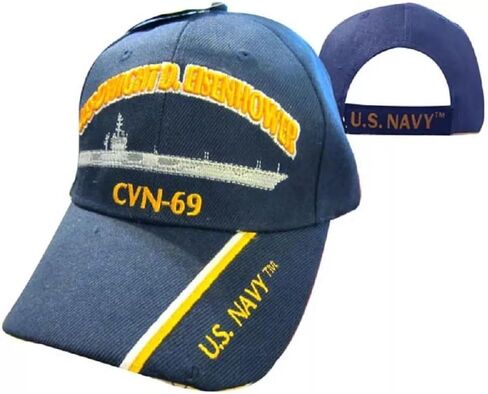 Trade Winds US Navy USS Dwight Eisenhower CVN-69 Battleship Embroidered Cap CAP550S Hat (Officially Licensed by The US Navy) in Saudi Arabia