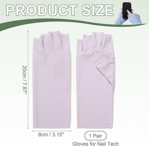 Sun Protection Gloves, Half Finger Summer Hand Protection Gloves Breathable Touchscreen Fingerless in Saudi Arabia