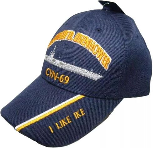 Trade Winds US Navy USS Dwight Eisenhower CVN-69 Battleship Embroidered Cap CAP550S Hat (Officially Licensed by The US Navy) in Saudi Arabia
