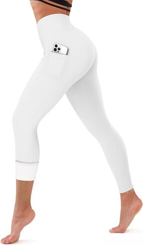 CHARMKING Women's Fleece Lined Thermal Leggings High Waisted Winter Yoga Pants with Pockets | Cold Weather Compression Tights in Saudi Arabia