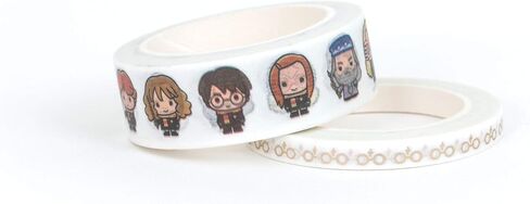 Paper House Productions Harry Potter Foil Accent 10 Piece Washi Tape Pack with 5 15mm Rolls and 5 5mm Rolls - Bold & Bright in Saudi Arabia