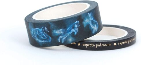 Paper House Productions Harry Potter Foil Accent 10 Piece Washi Tape Pack with 5 15mm Rolls and 5 5mm Rolls - Bold & Bright in Saudi Arabia