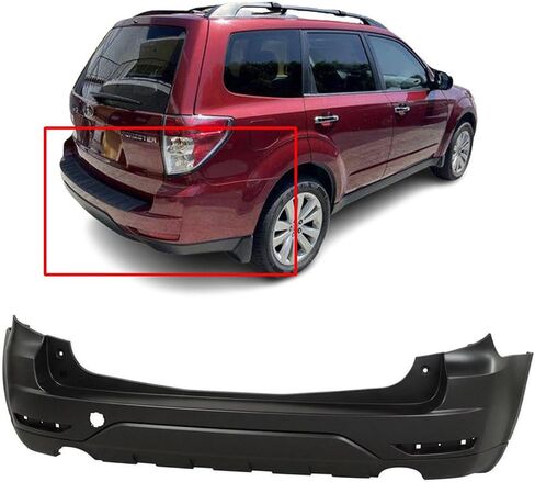 FitParts Compatible With Rear Bumper Cover 2009 2010 2011 2012 2013 Subaru Forester 09 10 11 12 13. New, Primed & Ready for Paint. SU1100161 57704SC010 in Saudi Arabia