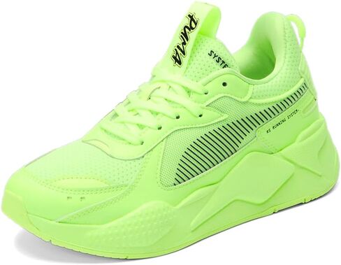 PUMA Womens Rs-X Vibes Striped Logo Lace Up Sneakers Shoes Casual - Yellow in Saudi Arabia