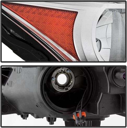 ACANII - For [Halogen Model] 2009-2012 Chevy Traverse LS | LT Chrome Headlights Headlamps Pair Set Assembly Left+Right in Saudi Arabia