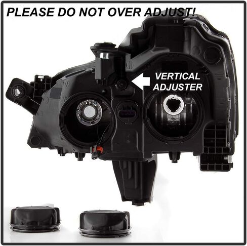 ACANII - For [Halogen Model] 2009-2012 Chevy Traverse LS | LT Chrome Headlights Headlamps Pair Set Assembly Left+Right in Saudi Arabia