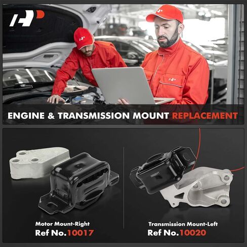 A-Premium Engine Motor Mount and Transmission Mount Kit Compatible with Smart Fortwo 2008-2015 1.0L, Not Fit Turbocharged, Automatic Transmission or Manual Transmission, 2-PC Set in Saudi Arabia