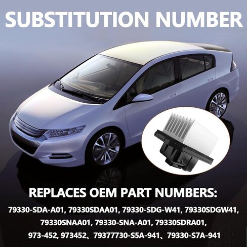 79330-SNA-A01 HVAC Front AC Blower Motor Resistor Control Module, Compatible with RDX 2007-2012, TSX 2004-2014, Accord 2003-2012, Civic 2001-2011 etc, Replace OE# 79330-SDA-A01, 79330-SDG-W41 in Saudi Arabia
