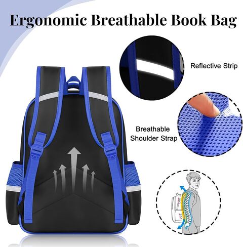3D Video Game Backpack for Boys 3 Layer Compartment Bookbag Lightweight Waterproof Kids Ergonomic Daypack for School Travel Picnic in Kuwait