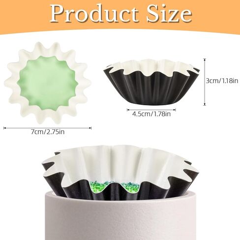 50PCS Wax Melt Warmer Liners-Reusable Wax Warmer Containers Leakproof Cups for Scented Candle,Wax Burner,Electric Wax Warmers, Plug Warmers,Wax Melter and Candle Warmer,Black in Saudi Arabia