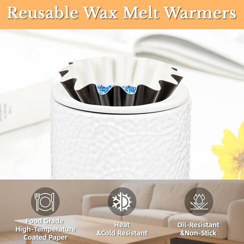 50PCS Wax Melt Warmer Liners-Reusable Wax Warmer Containers Leakproof Cups for Scented Candle,Wax Burner,Electric Wax Warmers, Plug Warmers,Wax Melter and Candle Warmer,Black in Saudi Arabia
