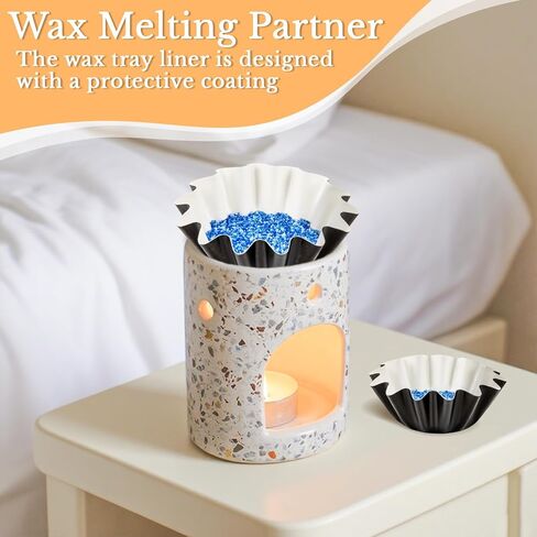 50PCS Wax Melt Warmer Liners-Reusable Wax Warmer Containers Leakproof Cups for Scented Candle,Wax Burner,Electric Wax Warmers, Plug Warmers,Wax Melter and Candle Warmer,Black in Saudi Arabia
