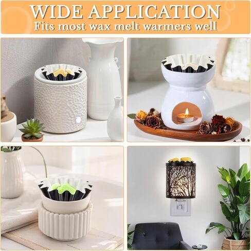 50PCS Wax Melt Warmer Liners-Reusable Wax Warmer Containers Leakproof Cups for Scented Candle,Wax Burner,Electric Wax Warmers, Plug Warmers,Wax Melter and Candle Warmer,Black in Saudi Arabia