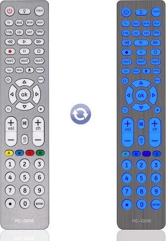 جهاز تحكم عن بعد عالمي بديل لأجهزة Samsung، Sharp، LG، Sony، Panasonic، Toshiba، مشغلات Blu-ray/DVD، مشغلات الوسائط المتدفقة، جهاز تحكم عن بعد عالمي لجميع أجهزة التلفاز - إعداد سهل in Kuwait