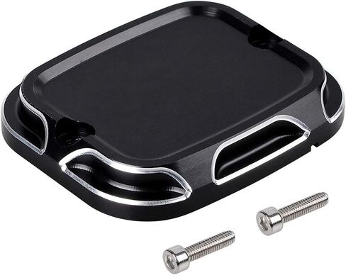 Edge Cutting CNC Front Brake Reservoir Master Cylinder Cover Compatible with 06-17 Harley Dyna 06-14 Softail 14-18 Trike 05-07 Touring Road King Electra Street Glide in Saudi Arabia