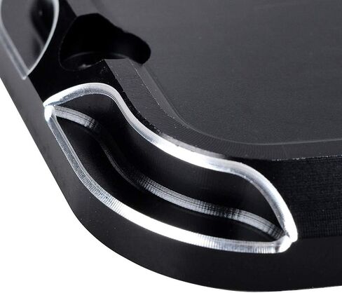 Edge Cutting CNC Front Brake Reservoir Master Cylinder Cover Compatible with 06-17 Harley Dyna 06-14 Softail 14-18 Trike 05-07 Touring Road King Electra Street Glide in Saudi Arabia